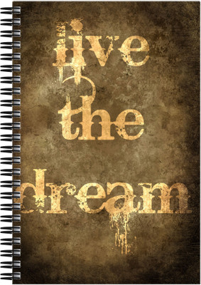 21% OFF on Art Emporio Live the Dream A5 Notebook Spiral