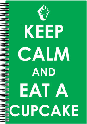 21% OFF on Art Emporio Keep Calm and Eat a Cupcake A5 Notebook Spiral