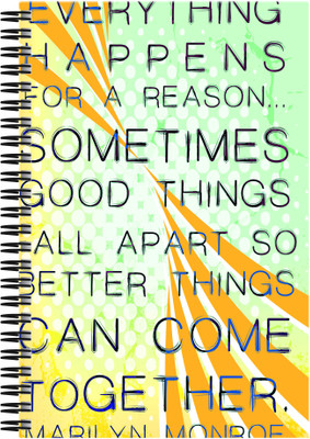 21% OFF on Art Emporio Everything Happens for a Reason A5 Notebook Spiral