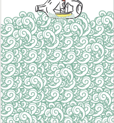 10% OFF on Cherrytin Waves of Thought Book-size Notebook Spiral Bound