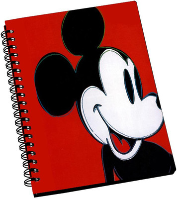 74% OFF on AMY Cute Mickey Mouse Similing A5 Notebook Spiral Bound