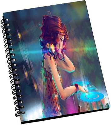 74% OFF on AMY Cute Animatede DJ Girl A5 Notebook Spiral Bound 74% OFF on AMY Cute Animatede DJ Girl A5 Notebook Spiral Bound