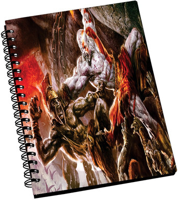 74% OFF on AMY 3D God of War Fighting with Enemies A5 Notebook Spiral Bound