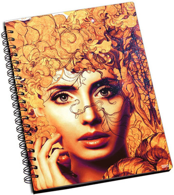 77% OFF on Shoprock Abstract Art Girl A5 Notebook Ring Bound