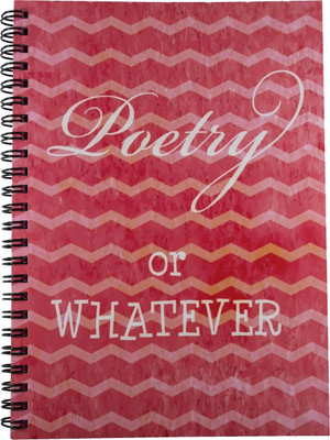 Nourish Poetry or Whatever Plain Pages Big A4 Diary Spiral Bound