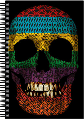 21% OFF on Art Emporio Skull Textile A5 Notebook Spiral