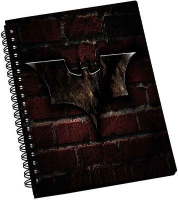 74% OFF on AMY Metal Batman Logo on Wall A5 Notebook Spiral Bound
