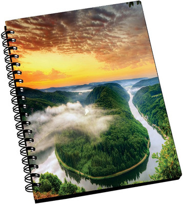 70% OFF on AMY Amzone Beautiful Lake A5 Notebook Spiral Bound 70% OFF on AMY Amzone Beautiful Lake A5 Notebook Spiral Bound