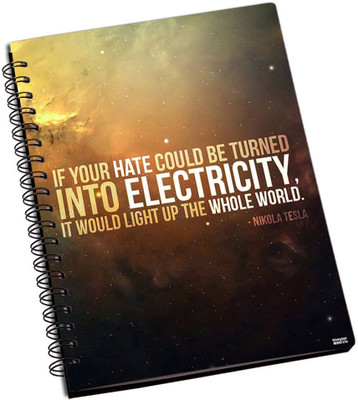 74% OFF on Shoprock Hate Quote A5 Notebook Ring Bound