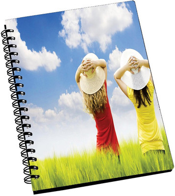 69% OFF on AMY Cute Two Girls Farm A5 Notebook Spiral Bound 69% OFF on AMY Cute Two Girls Farm A5 Notebook Spiral Bound