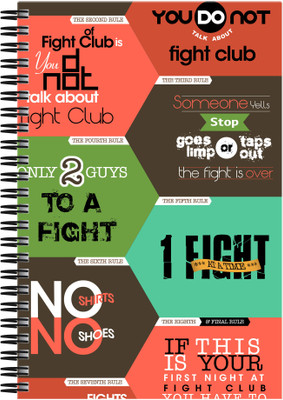 21% OFF on Art Emporio Fight Club Movie A5 Notebook Spiral