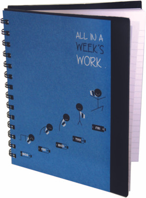 Random in Tandem All in a Week's Work A5 Notebook Spiral Bound