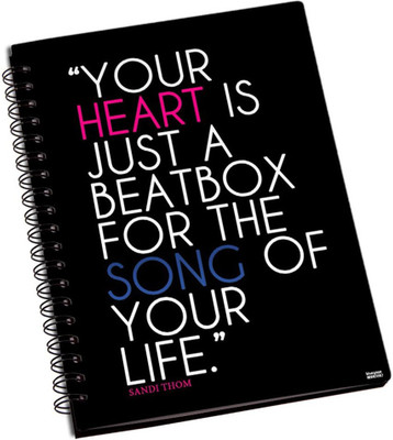 50% OFF on Shoperite Beatbox Heart A5 Notebook Ring Bound