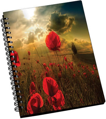 74% OFF on AMY Pretty Red Rose A5 Notebook Spiral Bound 74% OFF on AMY Pretty Red Rose A5 Notebook Spiral Bound