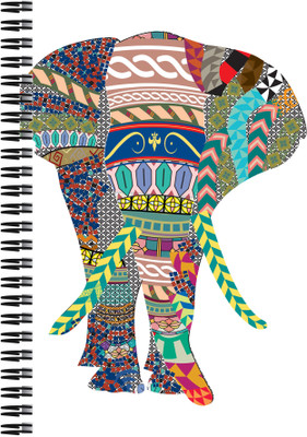 21% OFF on Art Emporio Elephant Textile Art A5 Notebook Spiral