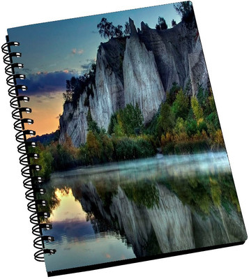 74% OFF on AMY Beautiful Rock Mountain with Lake Scenery A5 Notebook Spiral Bound 74% OFF on AMY Beautiful Rock Mountain with Lake Scenery A5 Notebook Spiral Bound