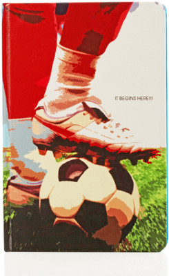 Doodle Football Kickoff A5 Notebook Hard Bound Doodle Football Kickoff A5 Notebook Hard Bound
