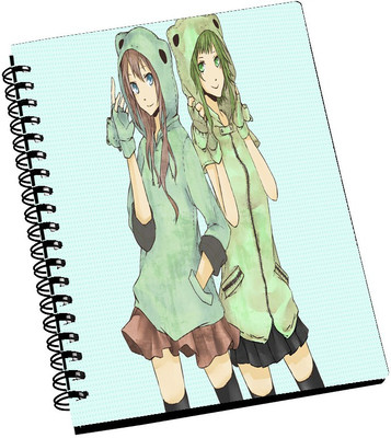 70% OFF on AMY Cute Animated Two Girl A5 Notebook Spiral Bound 70% OFF on AMY Cute Animated Two Girl A5 Notebook Spiral Bound