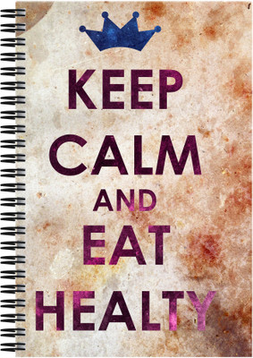21% OFF on Art Emporio Keep Calm and Eat Healthy A5 Notebook Spiral