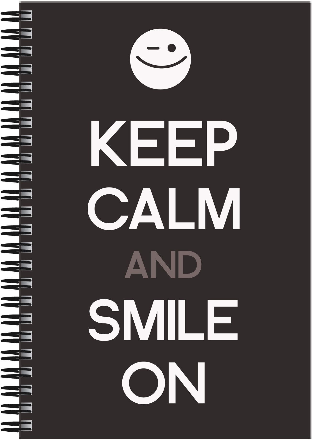 21% OFF on Art Emporio Keep Calm and Smile On A5 Notebook Spiral