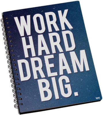 77% OFF on Shoprock Work Hard Dream Big A5 Notebook Ring Bound 77% OFF on Shoprock Work Hard Dream Big A5 Notebook Ring Bound