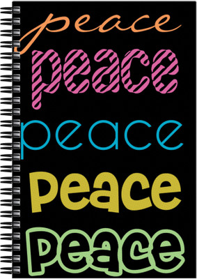 21% OFF on Art Emporio Peace Typo A5 Notebook Spiral