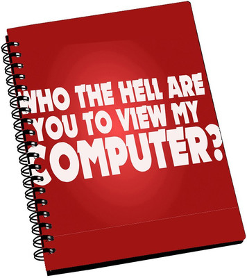 74% OFF on AMY Who Thje Hell Are You Quote A5 Notebook Spiral Bound