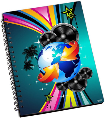 77% OFF on Shoprock Music Around Globe A5 Notebook Ring Bound
