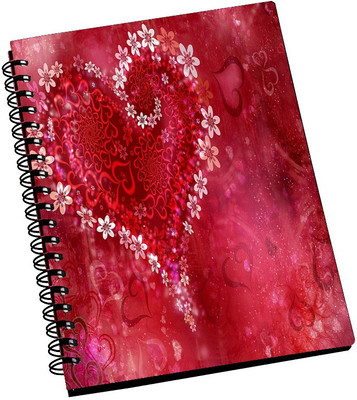 74% OFF on AMY Flower Pink Heart Love A5 Notebook Spiral Bound 74% OFF on AMY Flower Pink Heart Love A5 Notebook Spiral Bound
