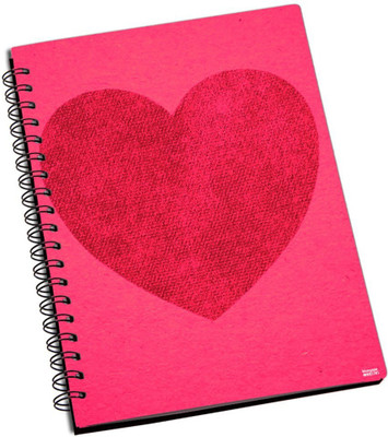 74% OFF on Shoprock Pink Heart A5 Notebook Ring Bound