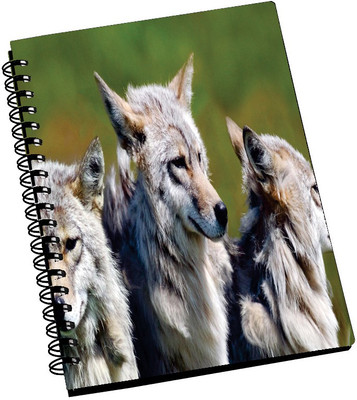 69% OFF on AMY Three Wolves Wild A5 Notebook Spiral Bound 69% OFF on AMY Three Wolves Wild A5 Notebook Spiral Bound
