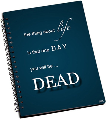 78% OFF on Shoprock Dead Quotes A5 Notebook Ring Bound