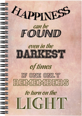 21% OFF on Art Emporio Happiness Quote A5 Notebook Spiral 21% OFF on Art Emporio Happiness Quote A5 Notebook Spiral