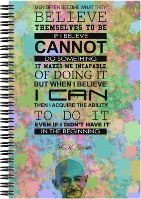 21% OFF on Art Emporio Mahatman Gandhi Quote A5 Notebook Spiral