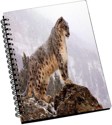 74% OFF on AMY Big Snow Cat A5 Notebook Spiral Bound