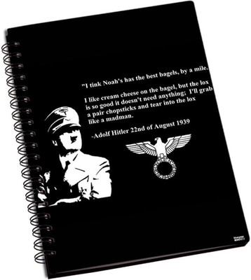 50% OFF on Shoperite Hitler Quote A5 Notebook Ring Bound