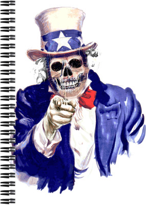 21% OFF on Art Emporio Skullman Wants You A5 Notebook Spiral