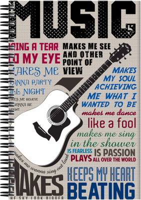 21% OFF on Art Emporio Music Quote A5 Notebook Spiral 21% OFF on Art Emporio Music Quote A5 Notebook Spiral
