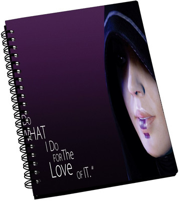 69% OFF on AMY I Do What I Do For The Love Of It Quote A5 Notebook Spiral Bound