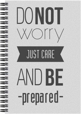 21% OFF on Art Emporio Dont worry, Be Prepared A5 Notebook Spiral 21% OFF on Art Emporio Dont worry, Be Prepared A5 Notebook Spiral