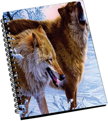 69% OFF on AMY Wild Wolf Snow A5 Notebook Spiral Bound 69% OFF on AMY Wild Wolf Snow A5 Notebook Spiral Bound