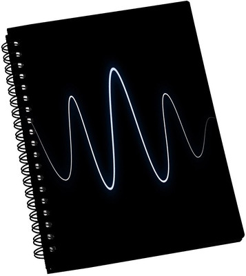 74% OFF on AMY Light Lines Abstract Design A5 Notebook Spiral Bound