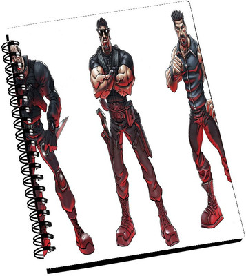 74% OFF on AMY Scott Adkins VS Jason Statham Cartoon Art A5 Notebook Spiral Bound