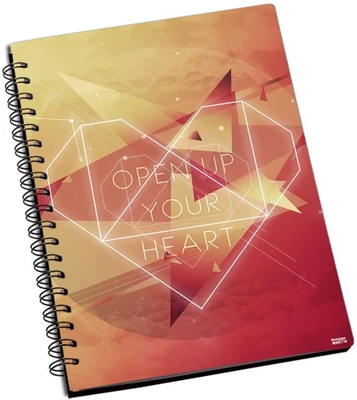 77% OFF on Shoprock Open Up Your Heart A5 Notebook Ring Bound