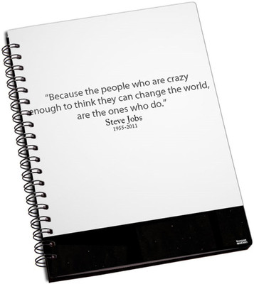 50% OFF on Shoperite Steve Jobs A5 Notebook Ring Bound