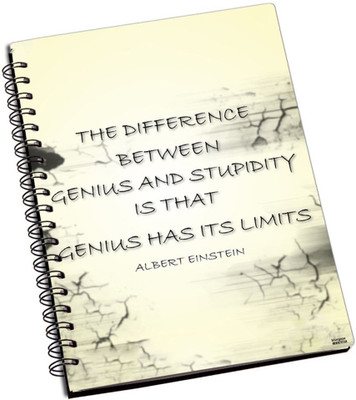 74% OFF on Shoprock Albert Einstein Quote A5 Notebook Ring Bound