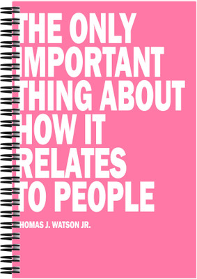 21% OFF on Art Emporio The only Important Thing A5 Notebook Spiral