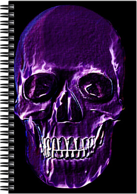 21% OFF on Art Emporio Skull Purple A5 Notebook Spiral