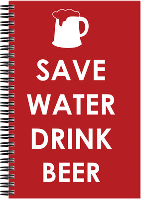 21% OFF on Art Emporio Save Water and Drink Beer A5 Notebook Spiral 21% OFF on Art Emporio Save Water and Drink Beer A5 Notebook Spiral