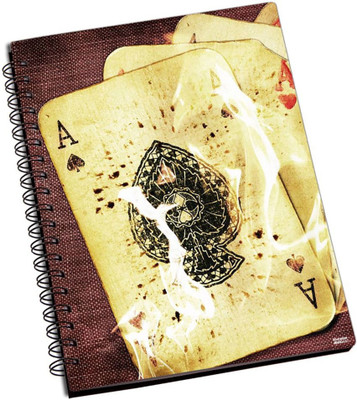 50% OFF on Shoperite Burning Aces A5 Notebook Ring Bound
